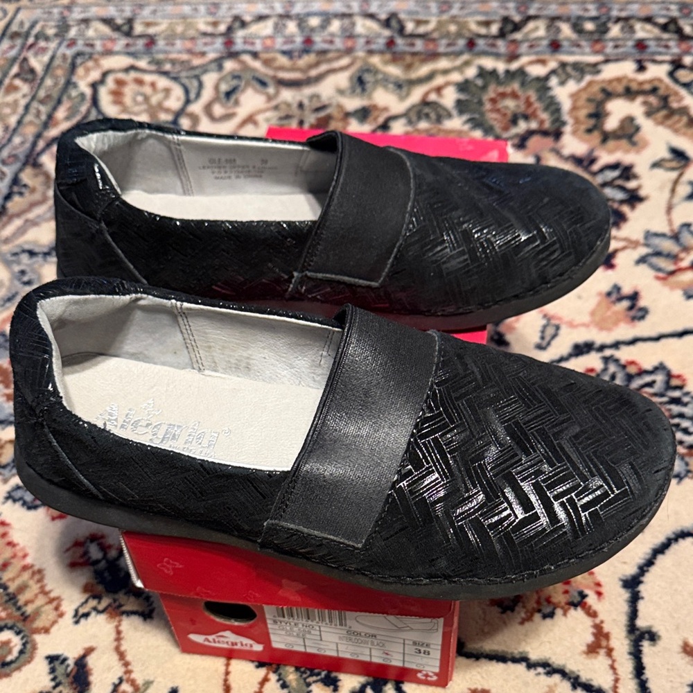 Alegria woman’s style glee in Interlockin Black size 38 uk 8-8.5 in us